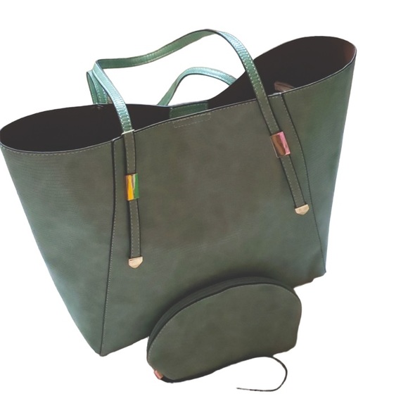 Le Miel Large Tote Bag and Cosmetic Case Set NWT - Picture 1 of 10